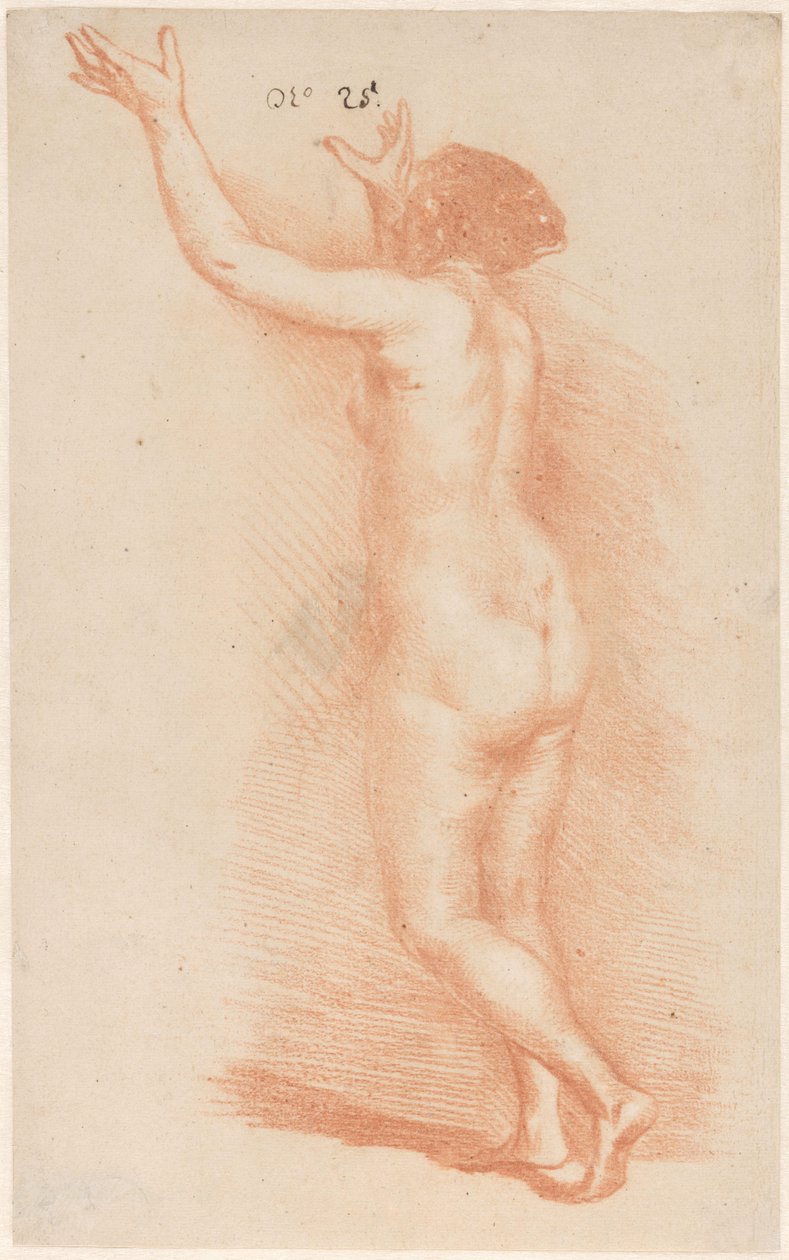 Stojící žena se zdviženýma rukama od Govert Flinck (attributed to)