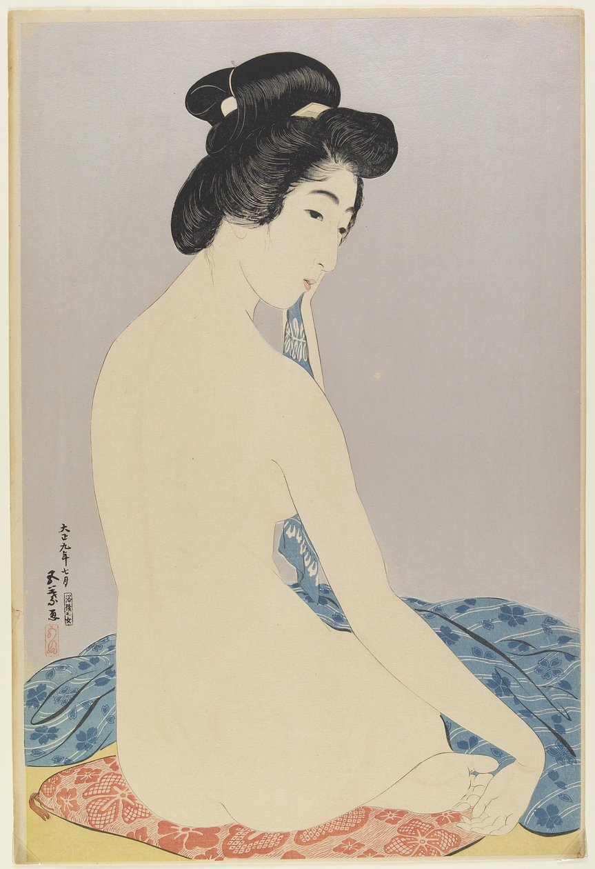 Žena po Bath, červenec 1920 od Goyo Hashiguchi