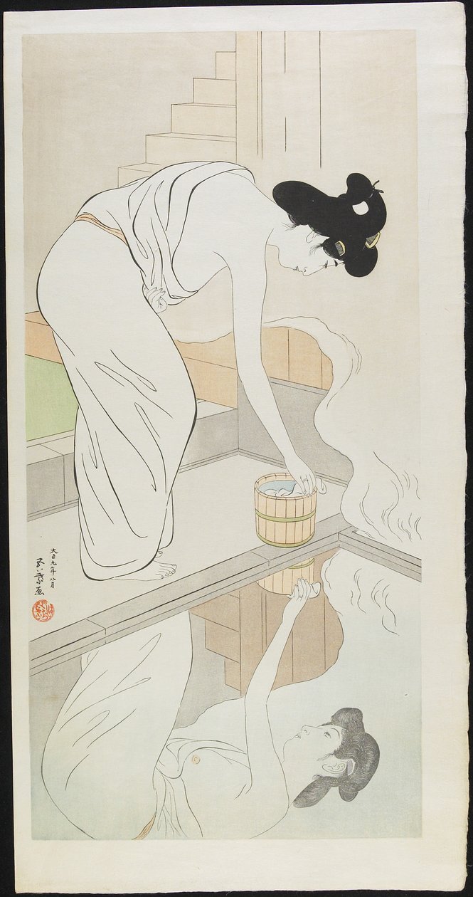 Žena v Hot Springs, po roce 1929 od Goyo Hashiguchi