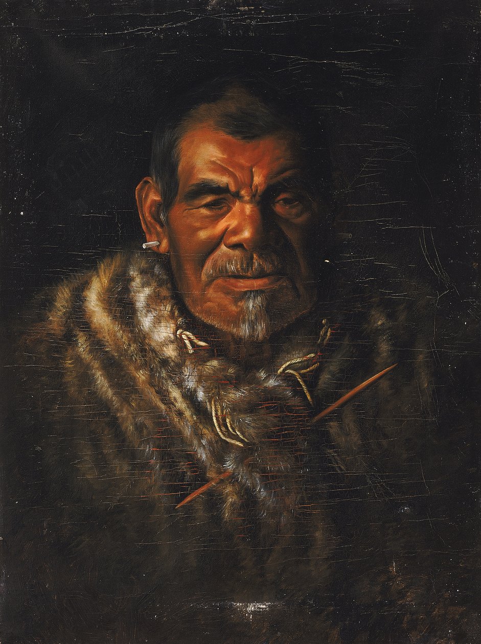 Kapitán John Ab-ba-ba-pomo. od Grace Carpenter Hudson