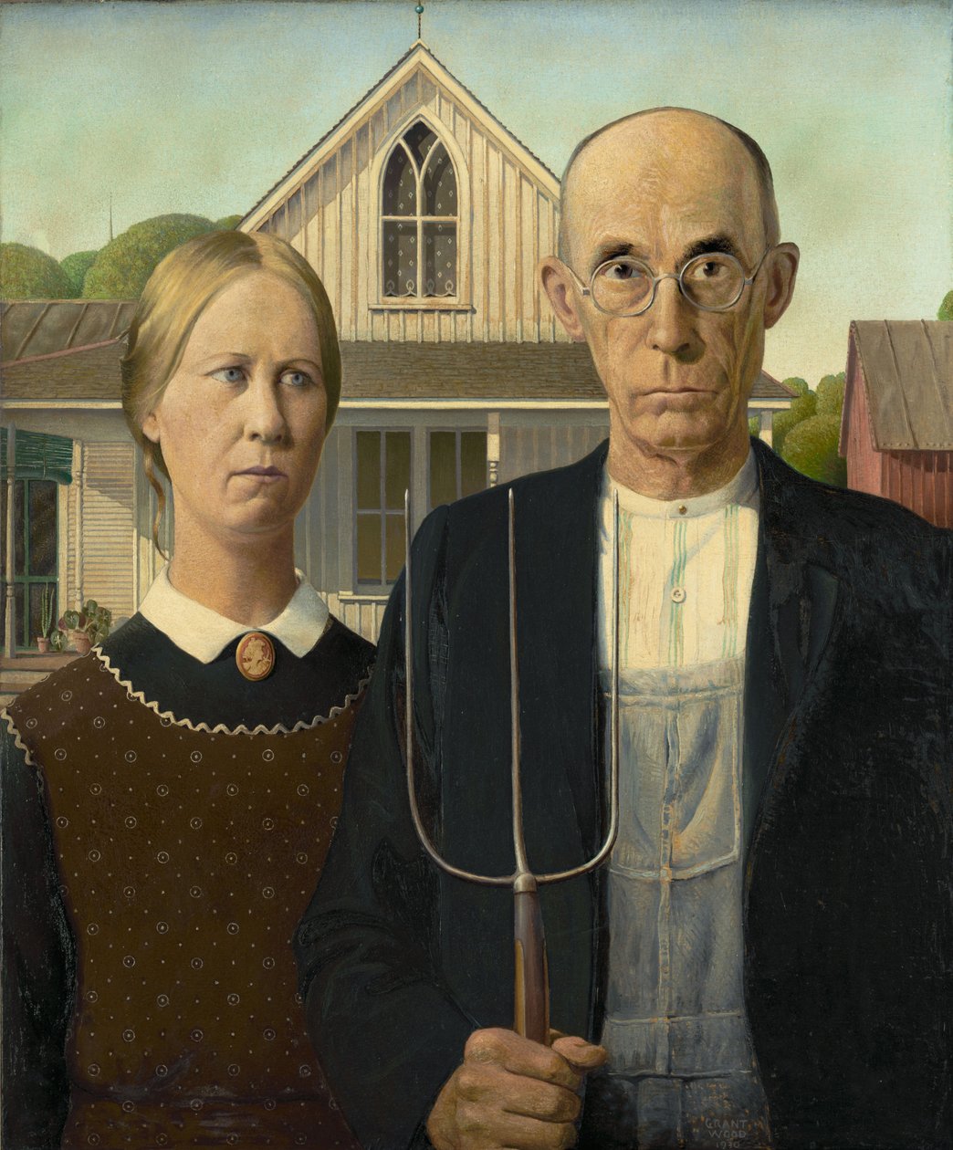 Americká gotika od Grant Wood