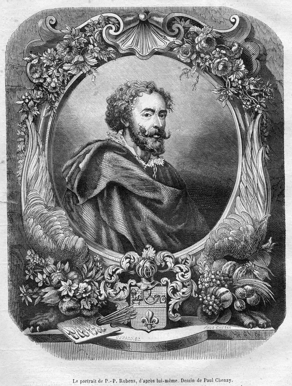 rytý portrét od Gérard Rubens