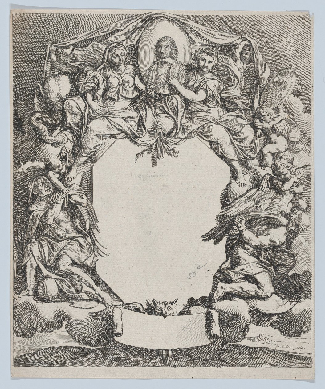 Portrét Pierra Seguiera, 1672. od Gérard Audran