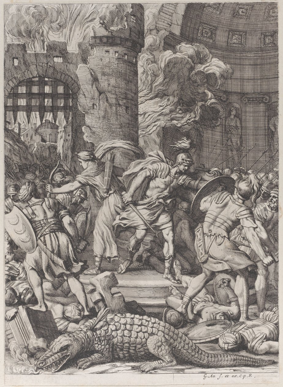 Dobytí Alexandrie, 1672-78. od Gérard Audran