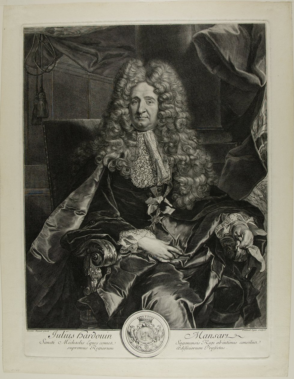 Jules Hardouin-Mansart od Gérard Edelinck