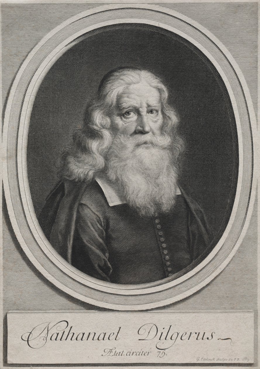 Nathanael Dilgerus, ministr Gdaňsku, 1683. od Gérard Edelinck