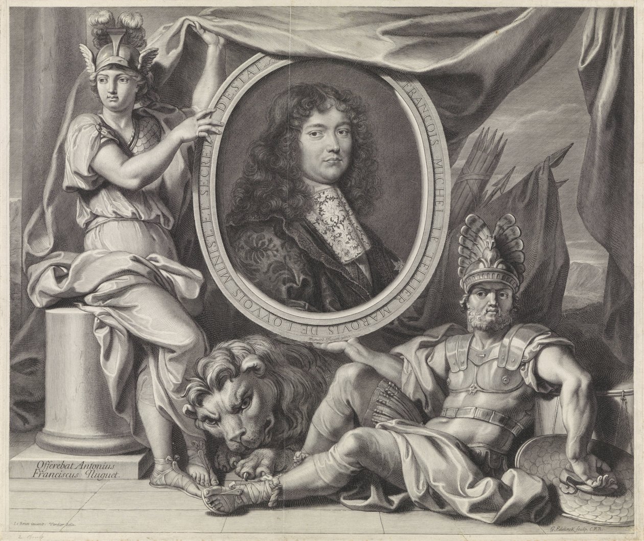 Portrét Françoise-Michela Le Telliera od Gérard Edelinck