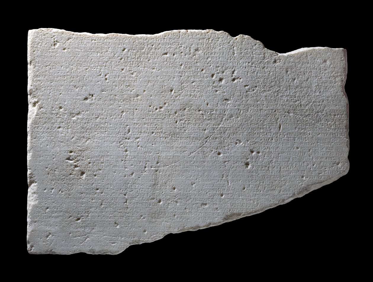 Fragment z Parian Marble, cca 264 př.nl (mramor) od Greek