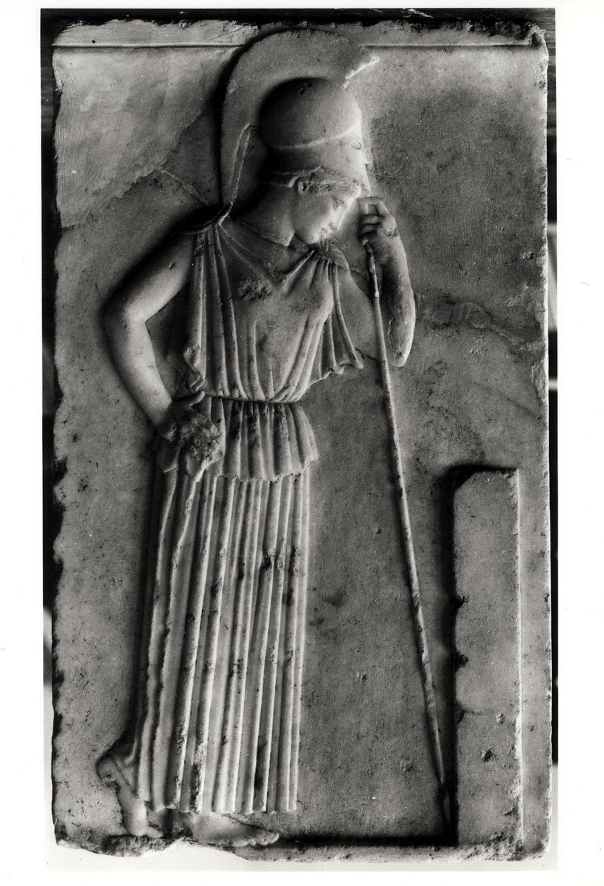 Reliéf truchlící Athény, cca 460 (mramor) od Greek