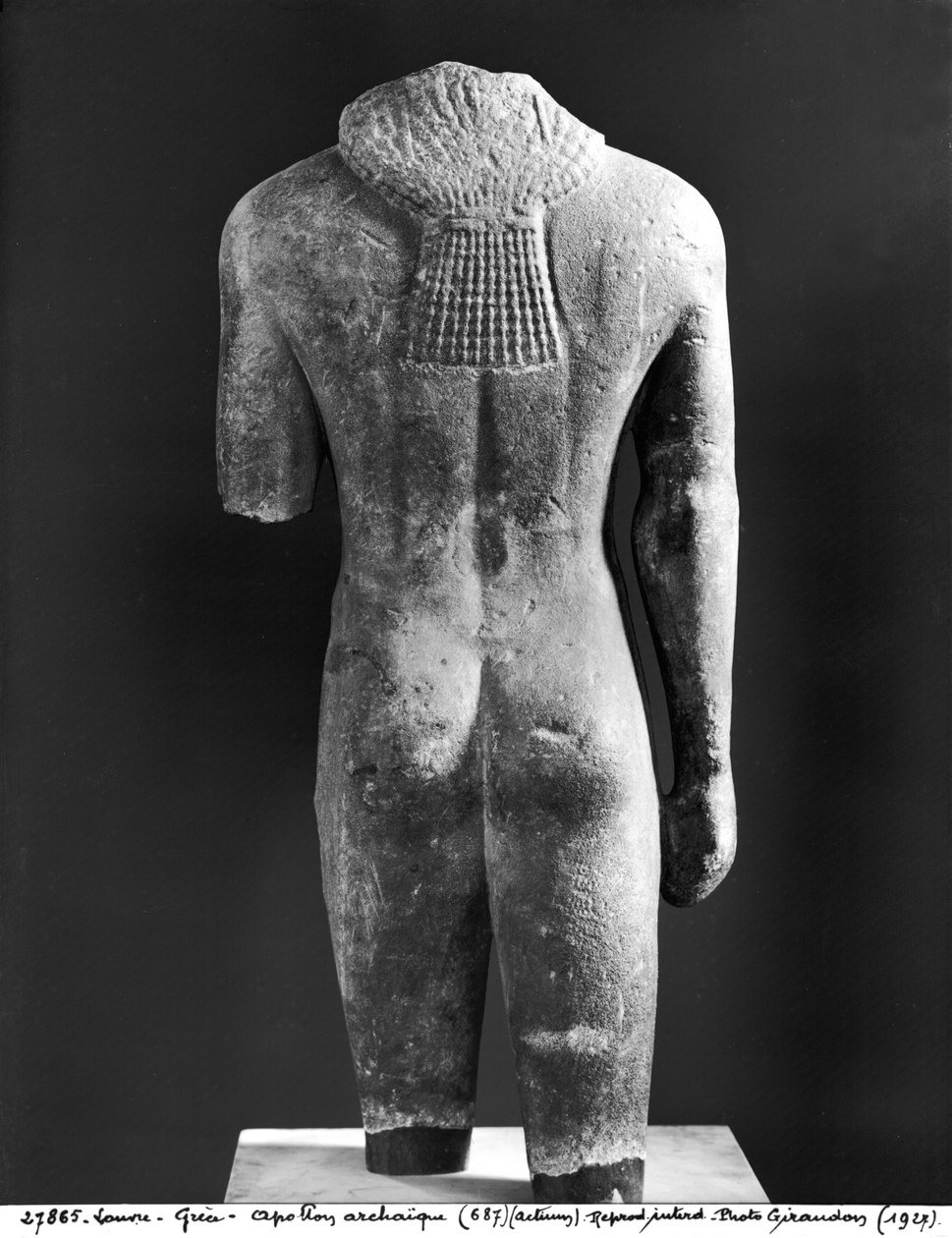 Torzo kouros, z Actium, c.550 př.nl (mramor) (viz také 24997) od Greek