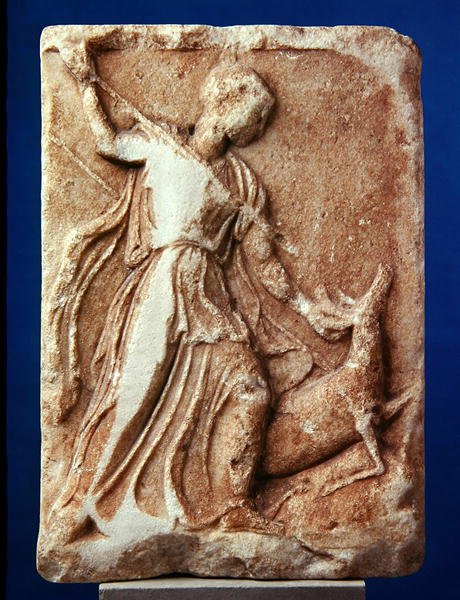 Lov Artemis, cca 410 př. n. l. (mramor) od Greek