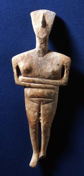 Kykladská figurka, Naxos, cca 3000-2000 př.nl (mramor) od Greek