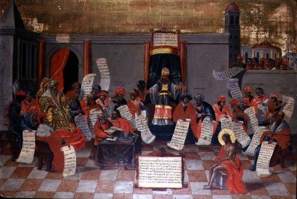 Kristus káže lékařům od Greek School