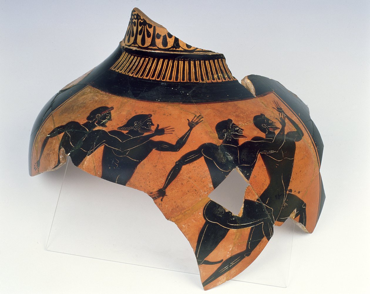 Fragment panathénské amfory (keramika) od Greek School