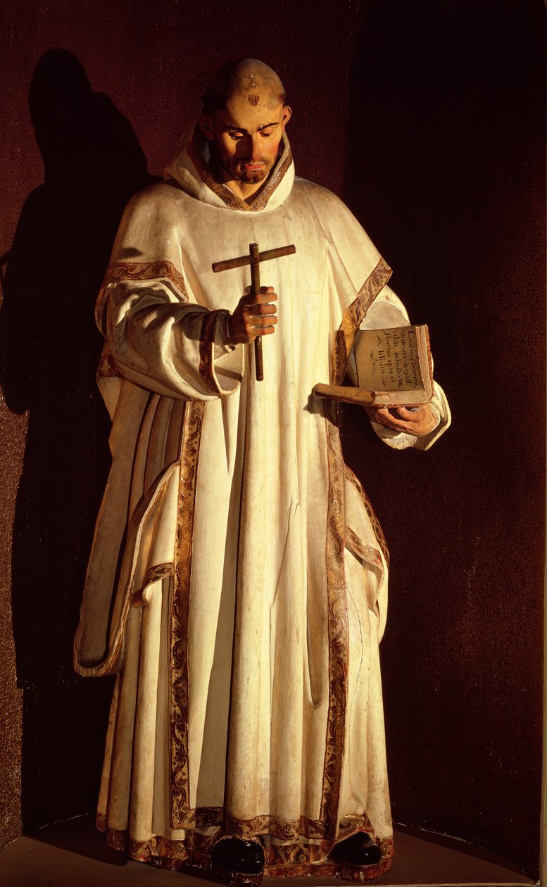 San Bruno (polychromované dřevo) od Gregorio Fernandez