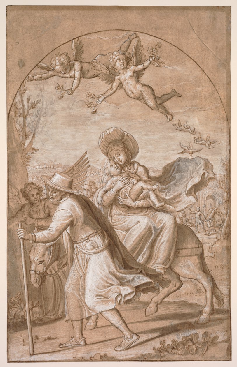 Útěk do Egypta, c. 1590. od Gregorio Pagani