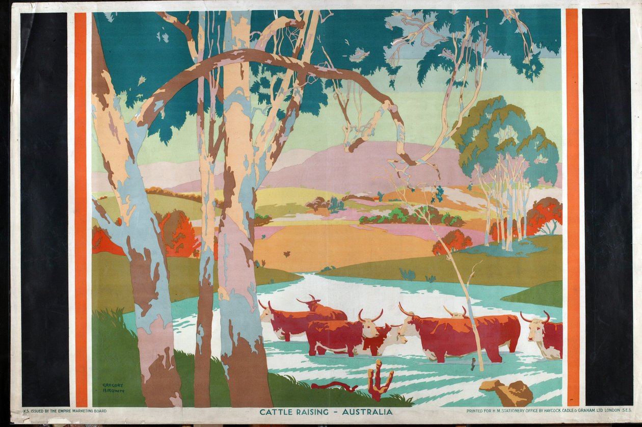 Chov dobytka - Austrálie od Gregory Brown