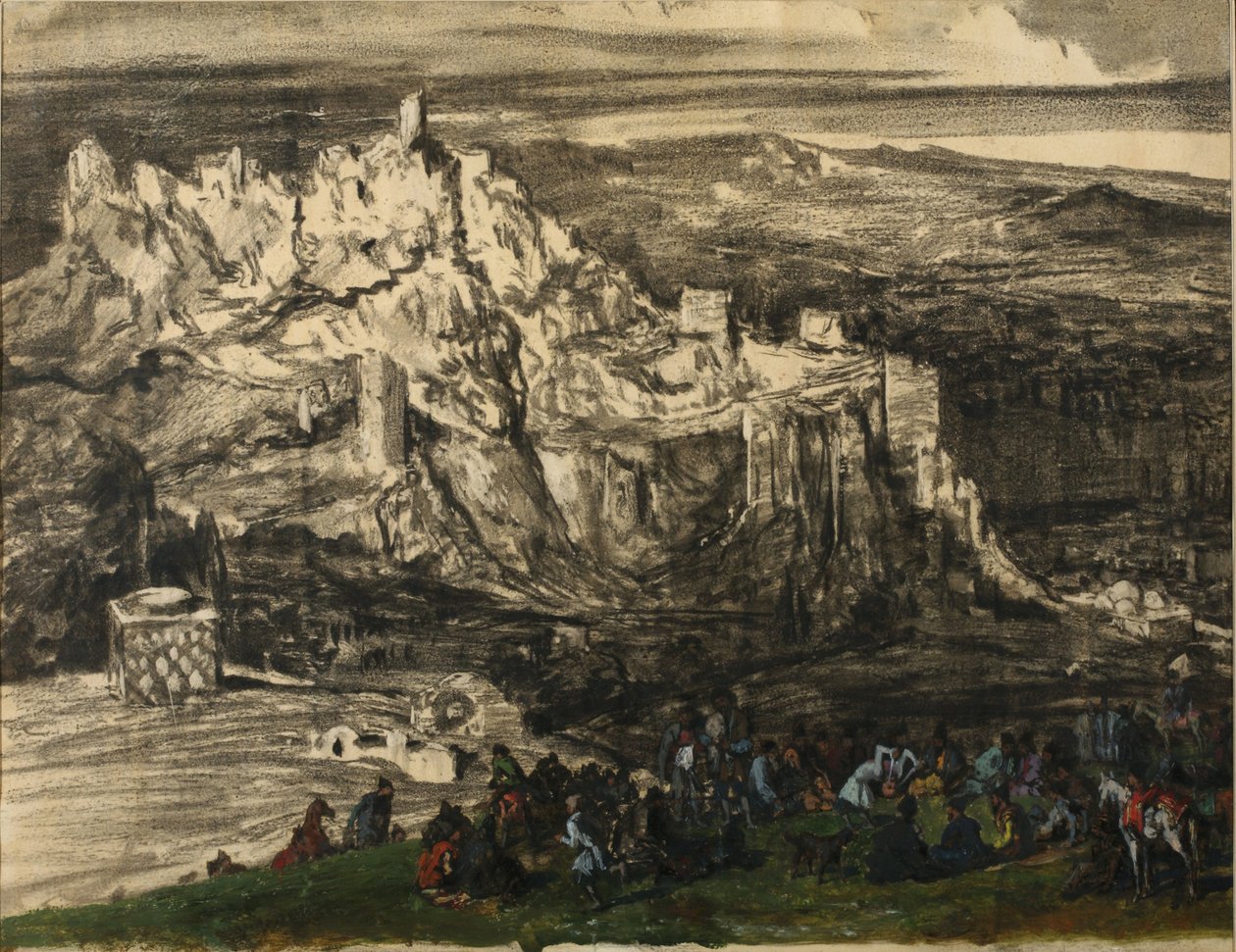 Pohled na Tiflis, 1840s od Grigori Grigorevich Gagarin