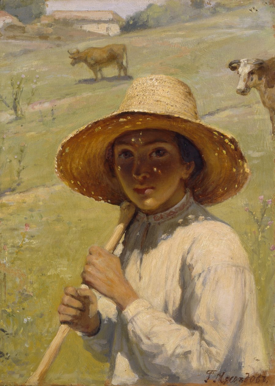 Shepherd Boy, 1909 od Grigori Grigorievich Mjasoedov