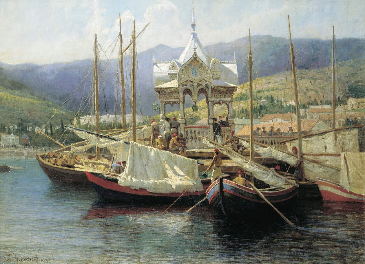 Přístav Jalta, 1890. od Grigori Grigoryevich Myasoedov