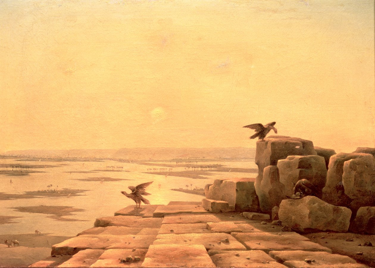 Přetečení Nilu, 1842 od Grigory Tchernezov