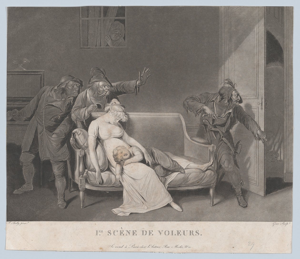 První scéna zlodějů, ca. 1805. od Gror