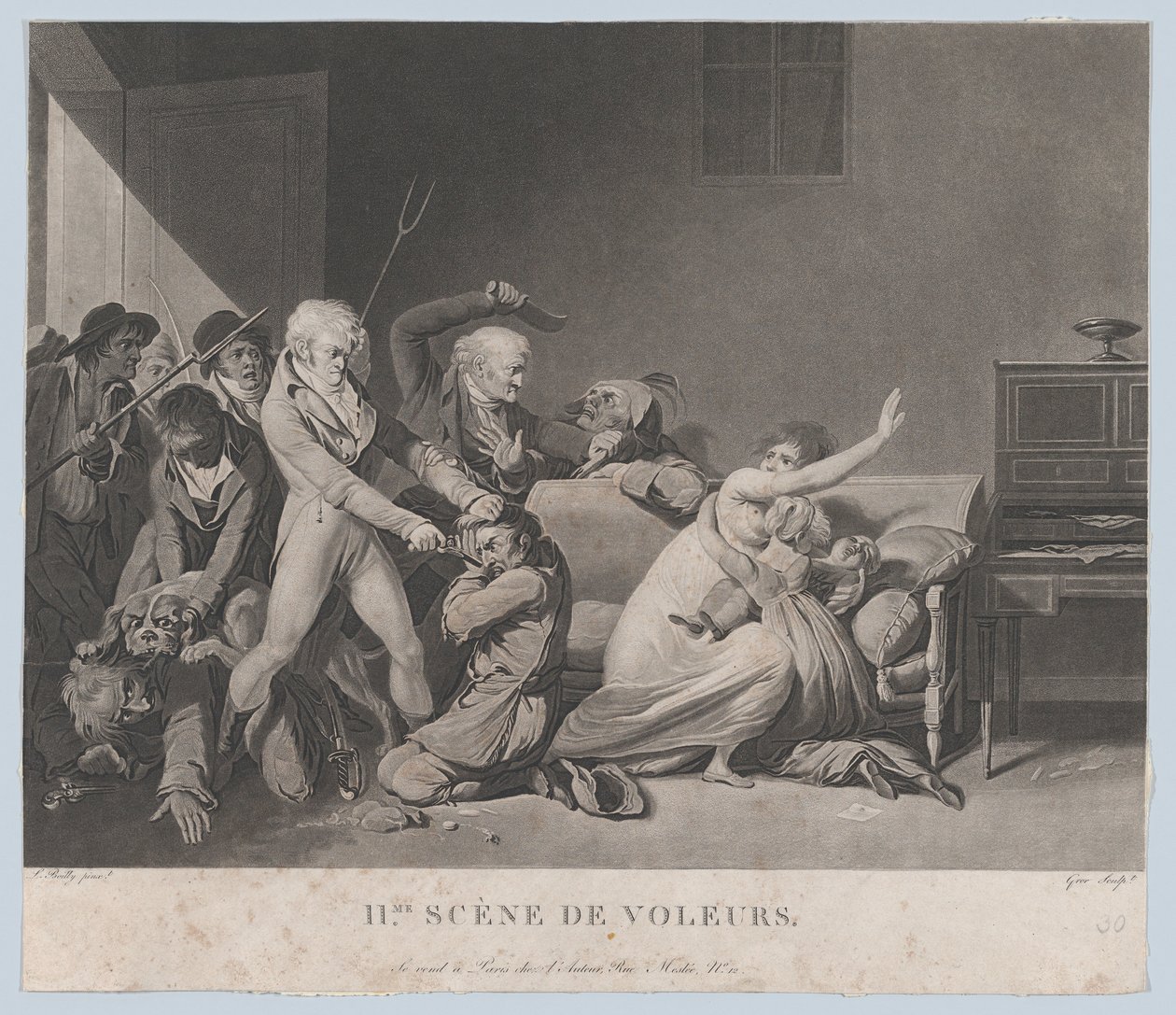 Druhá scéna zlodějů, ca. 1805. od Gror