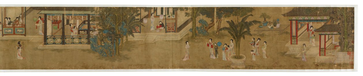 Jarní ráno v paláci Han od Gu Jianlong