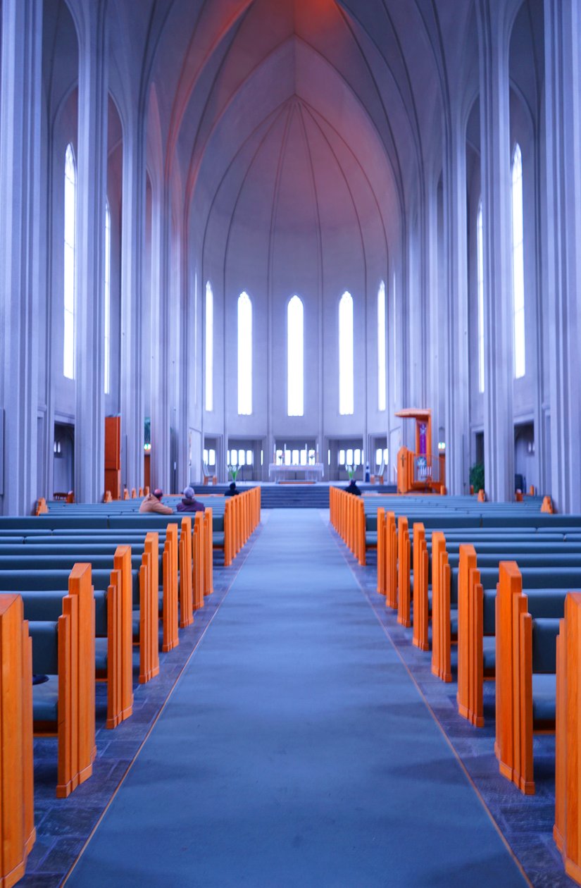 Interiér Hallgrimskirkja od Gudjon Samuelsson