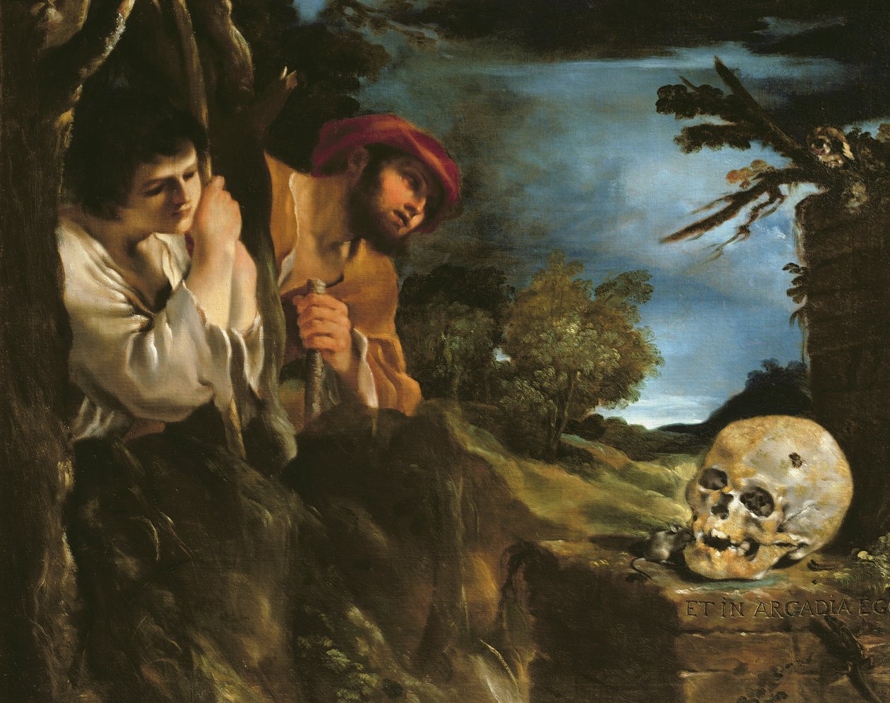 Et in arcadia ego (olej na plátně) od Giovanni Francesco Barbieri
