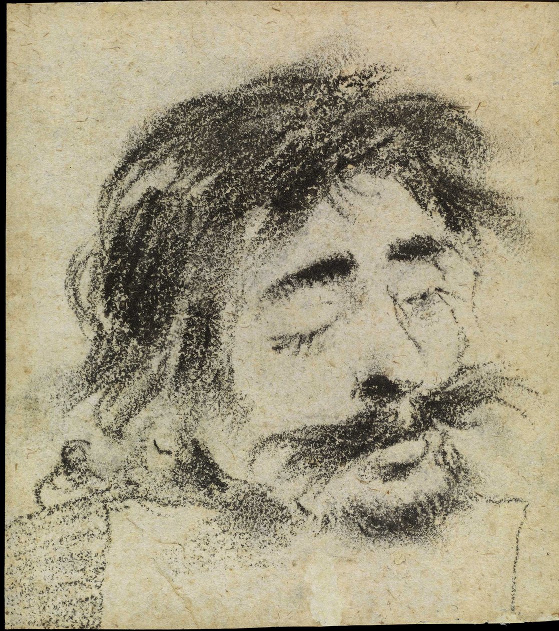 Hlava bezhlavého muže od Guercino