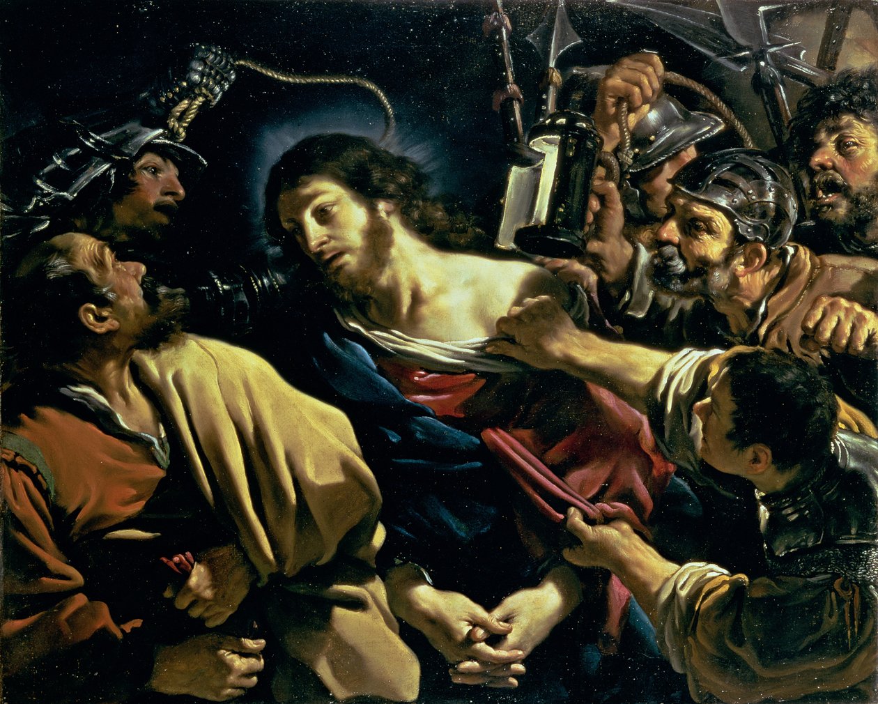 Zrada Krista, kolem roku 1621 od Giovanni Francesco Barbieri