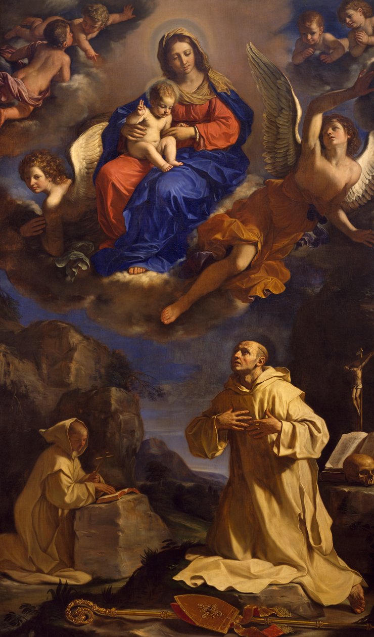 Vize svatého Bruna od Guercino
