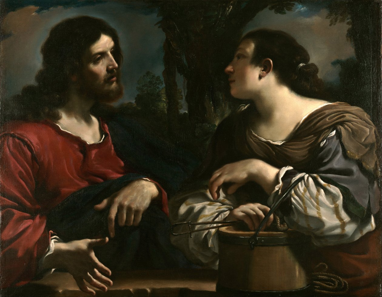 Kristus a Samaritánka v Jacobs Well od Guercino