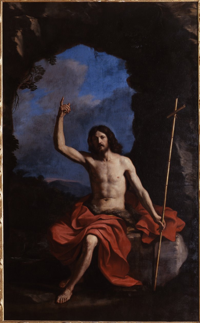 Guercino, Svatý Jan Křtitel na poušti, 1650 od Guercino