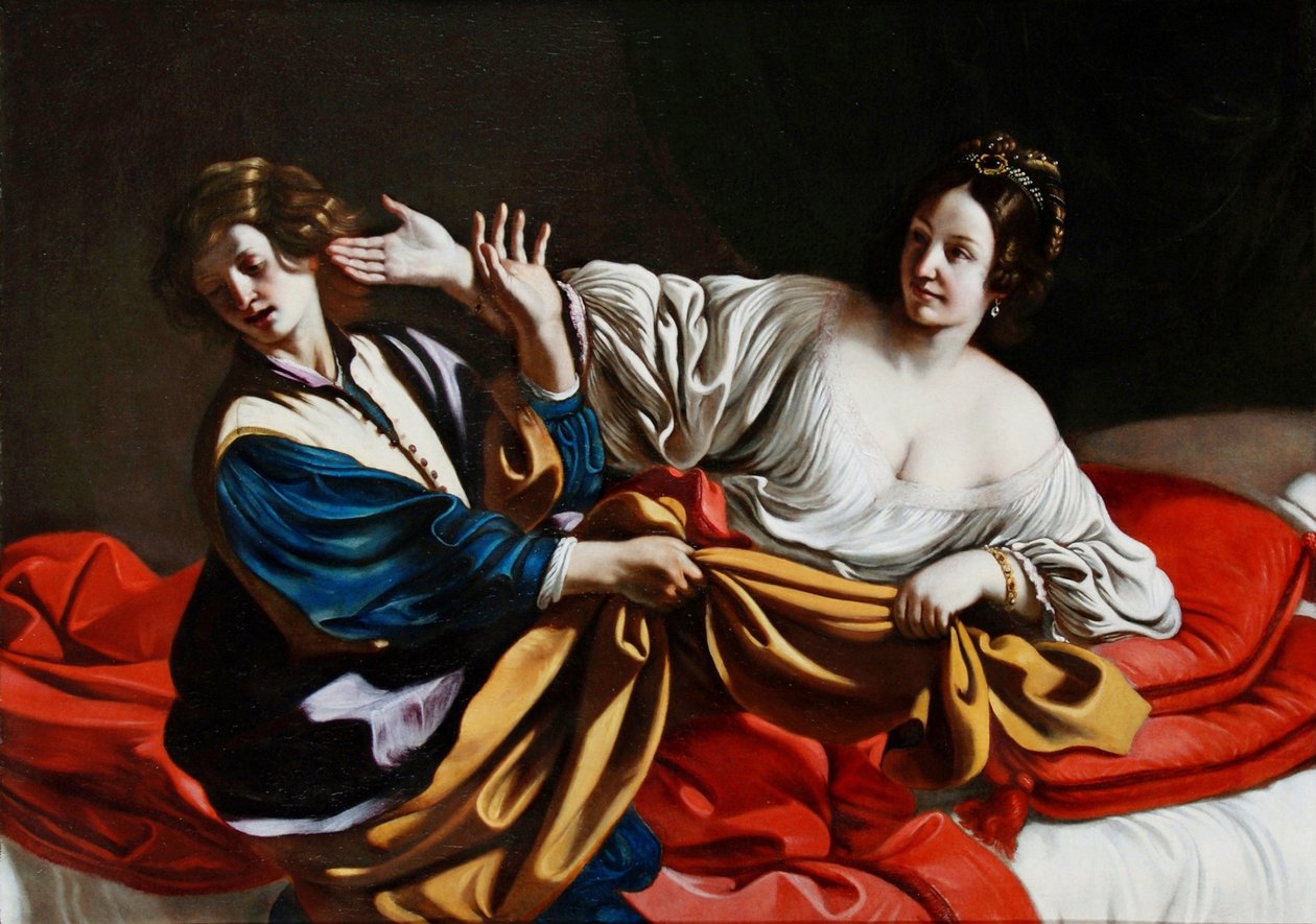 Manželka Josefa a Potifara, 1631 od Guercino