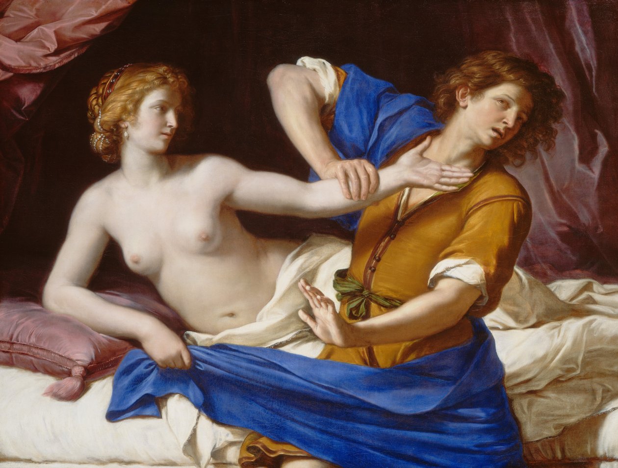 Manželka Josefa a Potifara, 1649. od Guercino