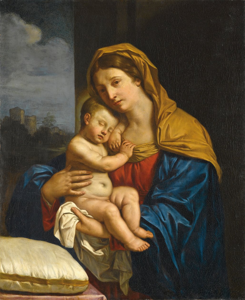Madonna s dítětem od Guercino
