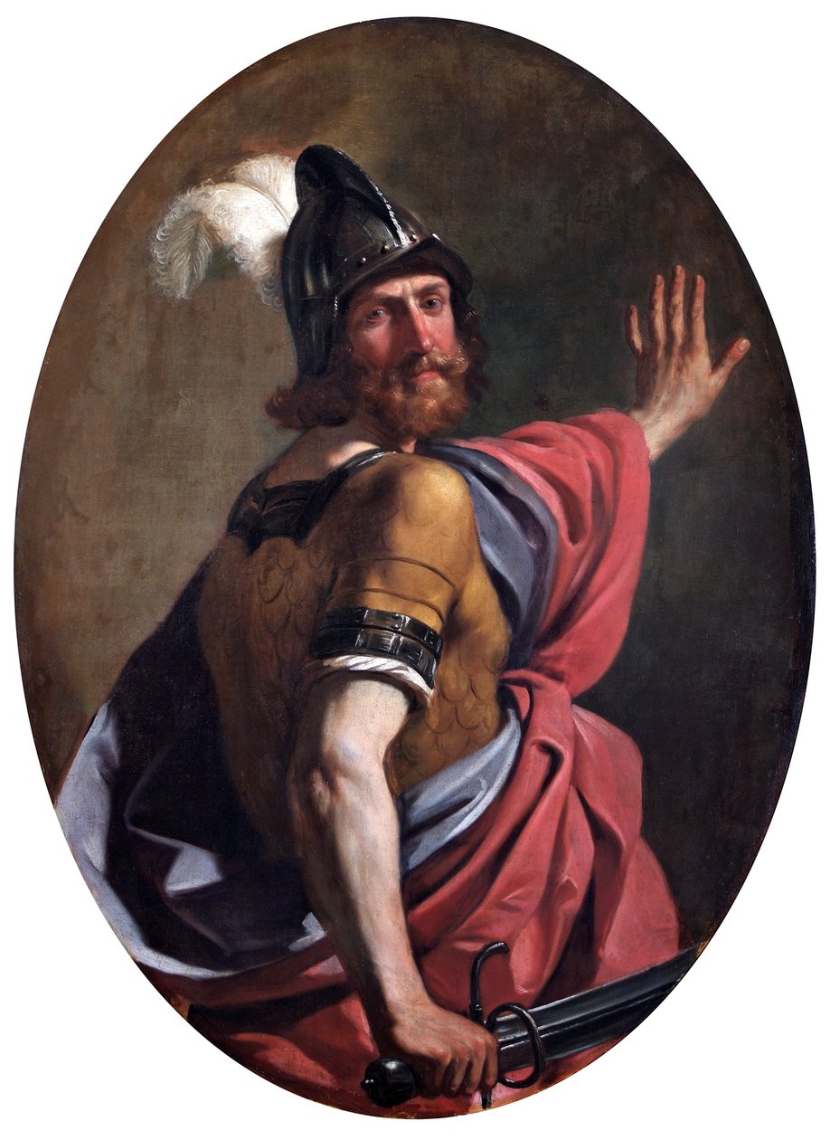 „Mars jako bojovník“, 1630 od Guercino