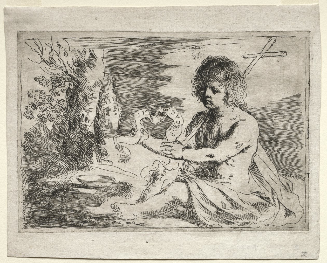 Svatý Jan Křtitel od Guercino