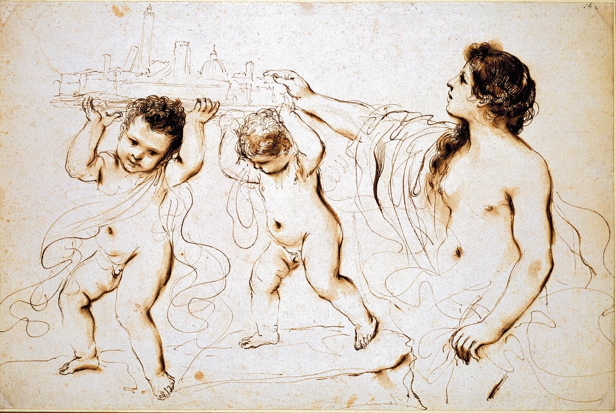 Znak města Bologna, 1625-1629 od Guercino
