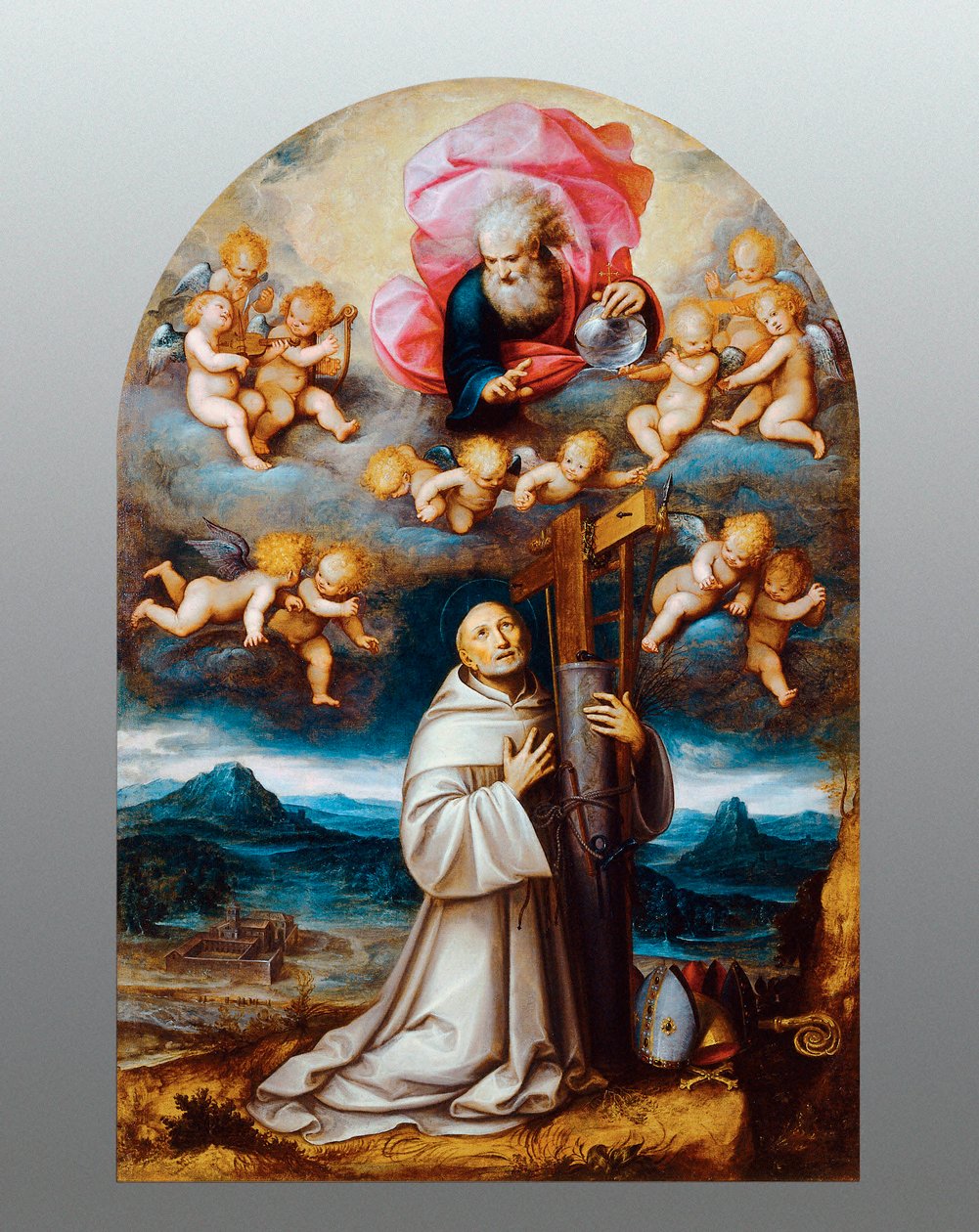Svatý Bernard z Clairvaux od Guglielmo Caccia
