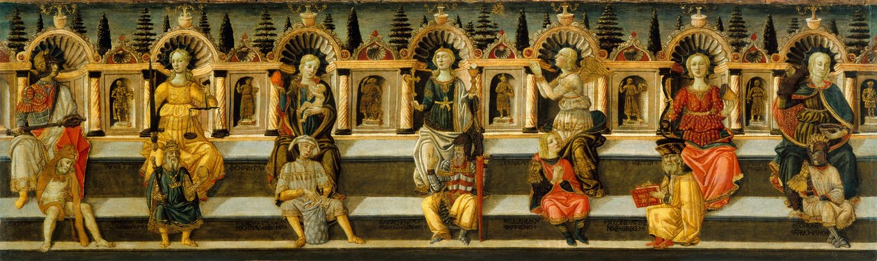 Sedm ctností, c. 1467-1469 od Guidi Antonfrancesco