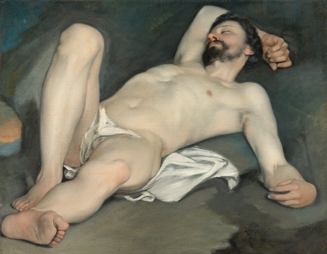 Ležící mužský akt od Guido Cagnacci