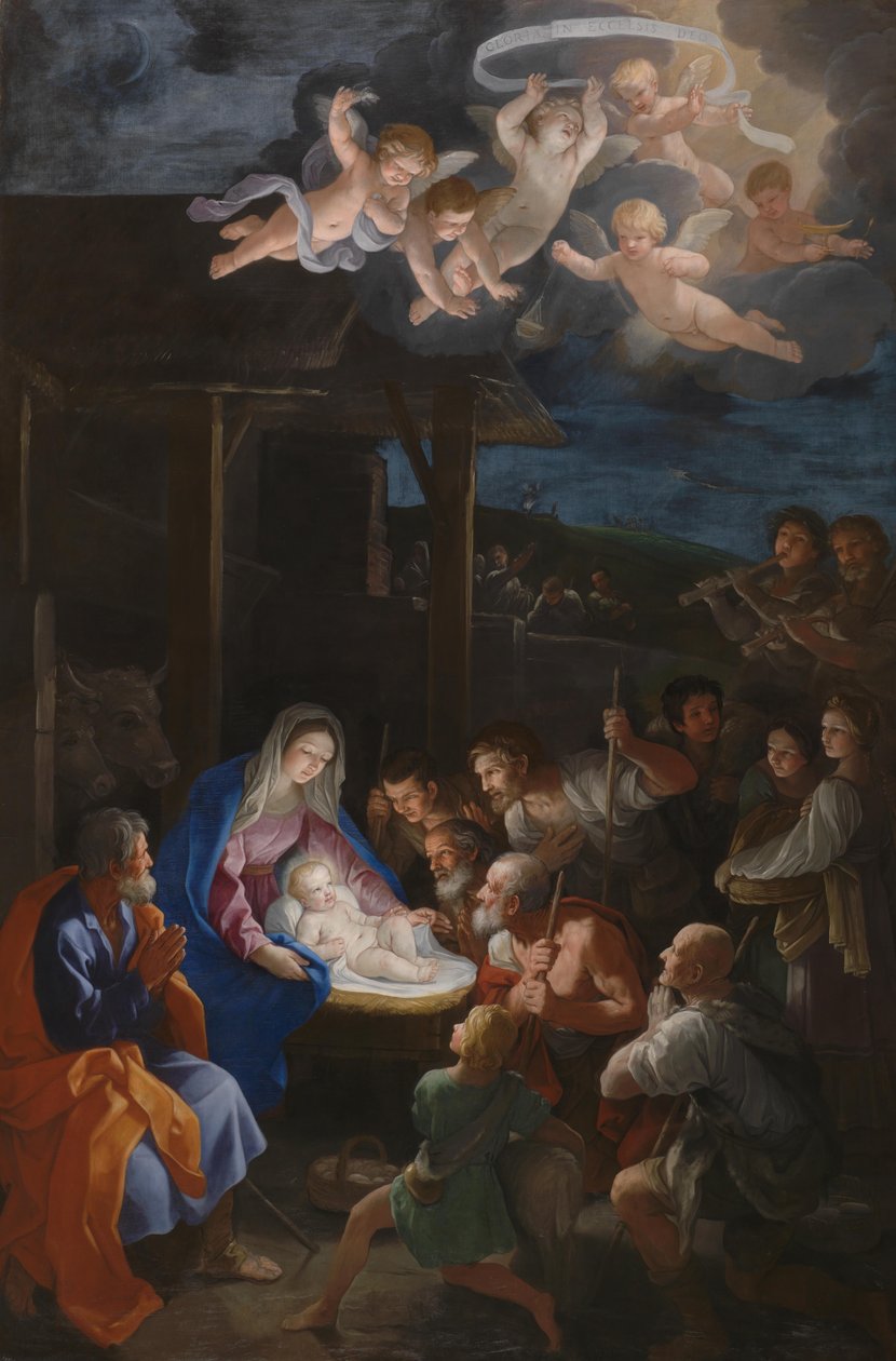 Narození Páně v noci, 1640 od Guido Reni