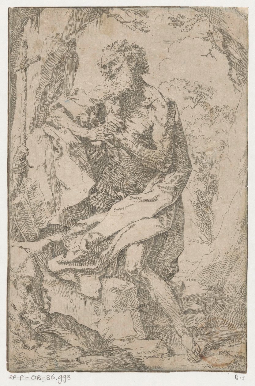 Svatý Jeroným v divočině od Guido Reni