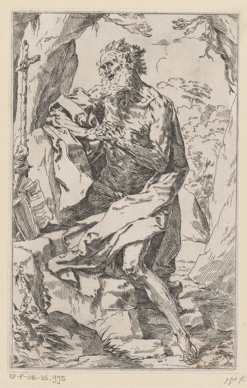 Svatý Jeroným v divočině od Guido Reni