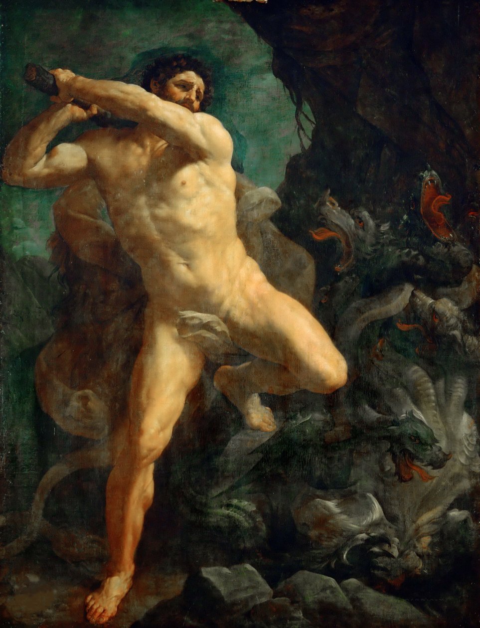 Hercules zabíjející hydru z Lerny, 1620-1621. od Guido Reni