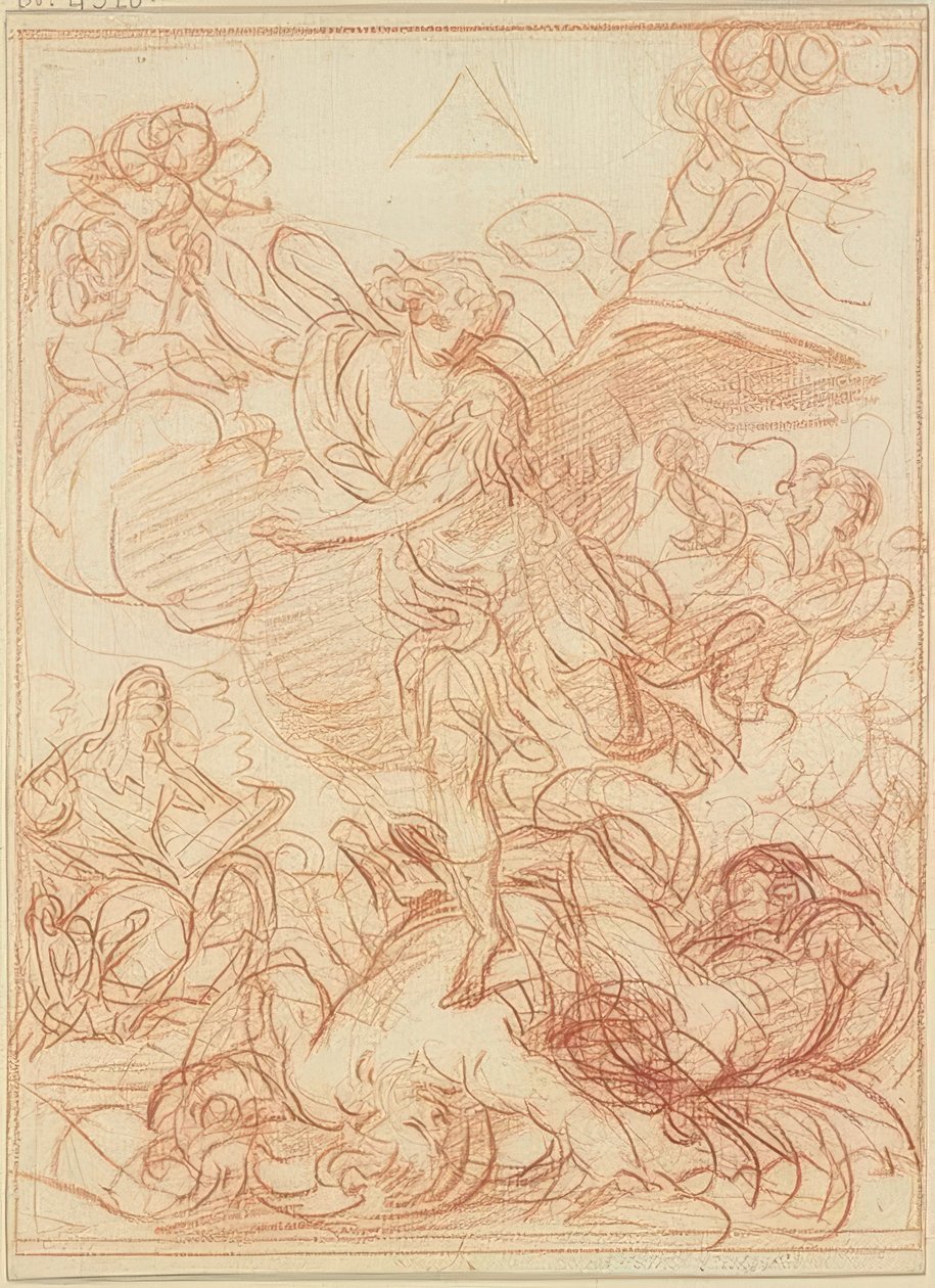 Svatý Michael porazí ďábla od Guido Reni