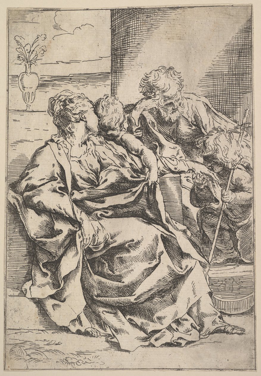 Svatá rodina, ca. 1595-1600. od Guido Reni